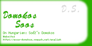 domokos soos business card